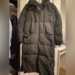 Down Long Coat, Black